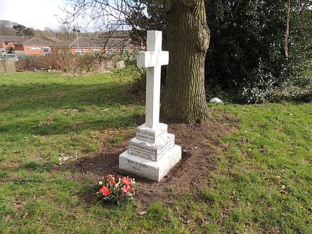 Cpl. Frank Haggett's headstone after restoration