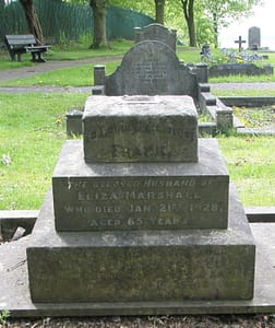 Lt. George Leonard Marshall's headstone before restoration