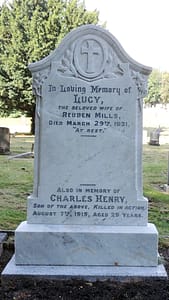 Lance Cpl. Charles Henry Mills headstone after restoration