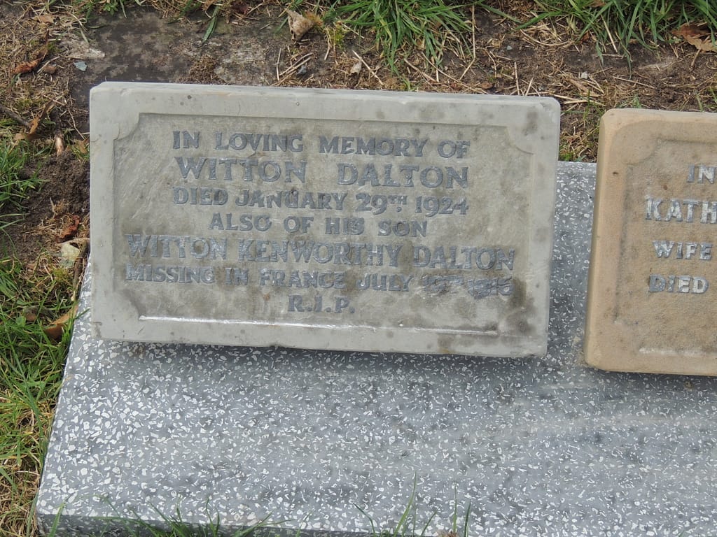 Private Witton Kenworthy Dalton