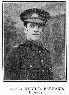 Private Signaller Hugh Barnard